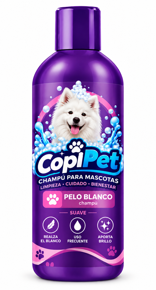 CopiPet | Champú pelo blanco — 500 ml